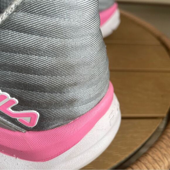 Fila Memory Fraction Grey Pink Running Sneaker Women’s 10 Gym Workout Trainer - Picture 6 of 11